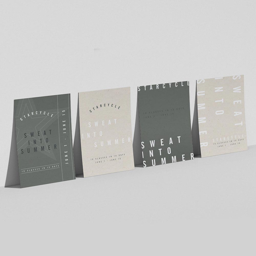 SC Sweat into Summer Posters